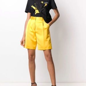 Heron Preston Knee Length Yellow Shorts